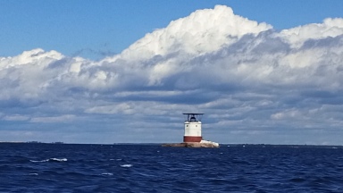 Red Rock Lighthouse approaching Parry Sound